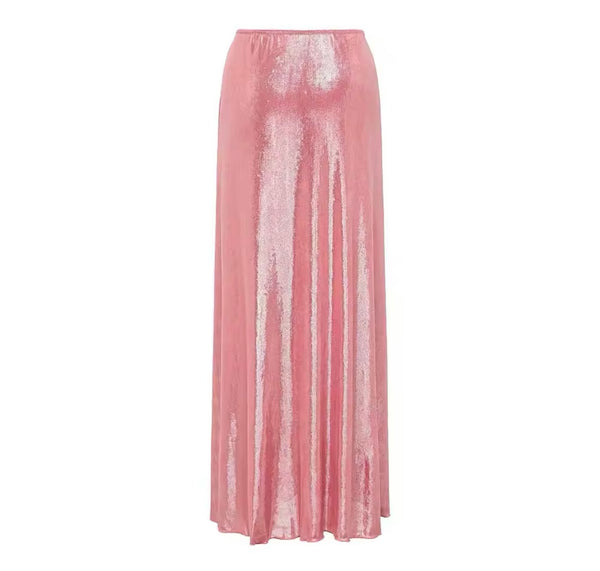 Women Sexy Pink Sparkly Butterfly Swimsuit Cover Up Set