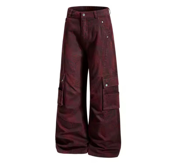 Women Leopard Print Fashion Denim Pants