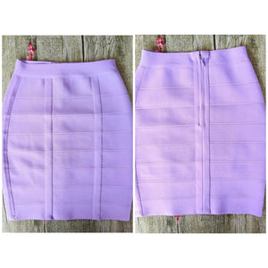 Women Sexy Fashion Lavender Bandage Skirt