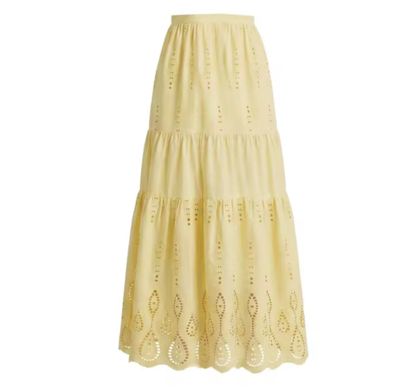 Women Yellow Floral Swimsuit Cover Up Set