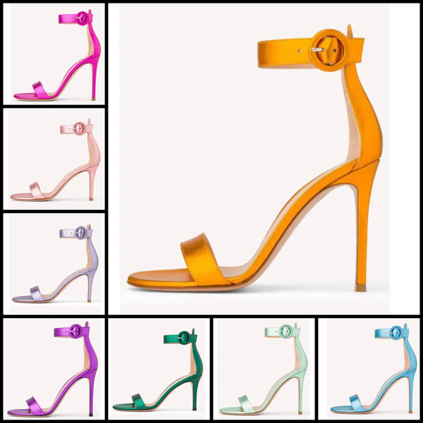 Women Open Toe Fashion High Heel Ankle Strap Sandals