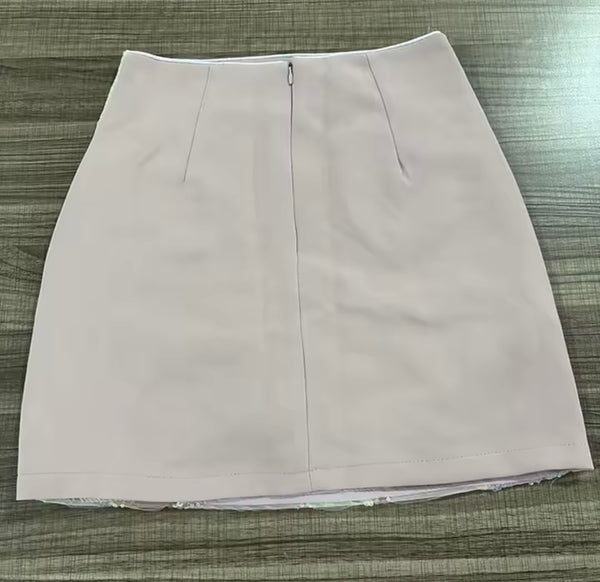 Women Sexy Fashion Sequins Color Patchwork Skirt