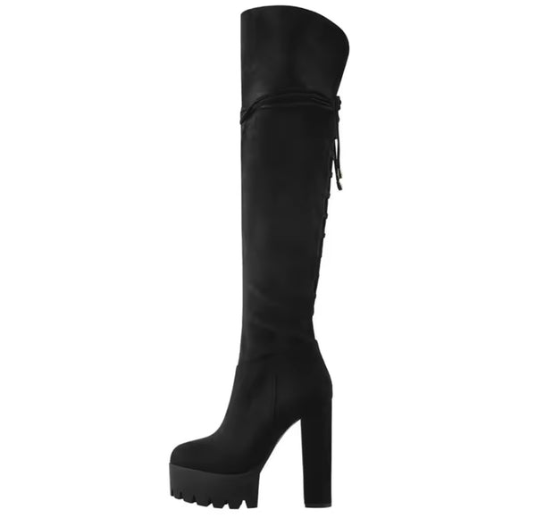 Women Fashion Platform High Heel Over The Knee Boots