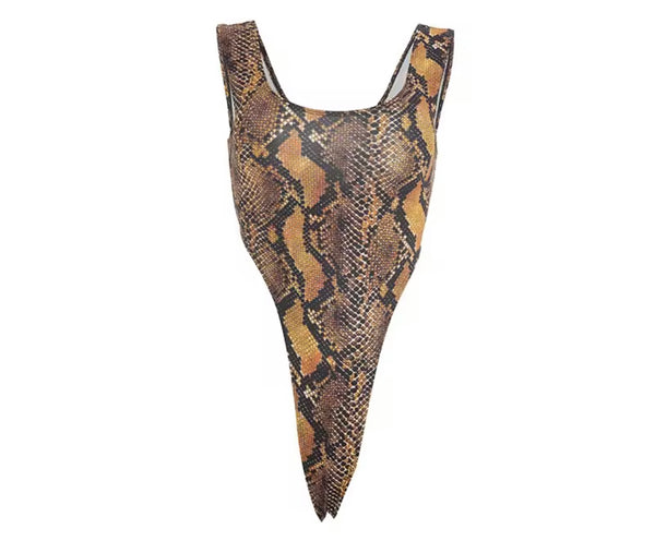Women Sleeveless Animal Print Sexy Two Piece Short Set