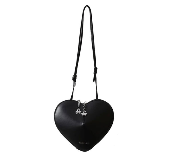 Women Fashion Faux Leather Heart Handbag Purse