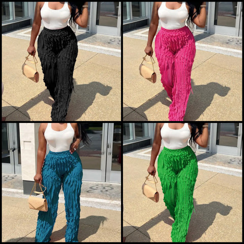 Women Fashion Solid Color Pants