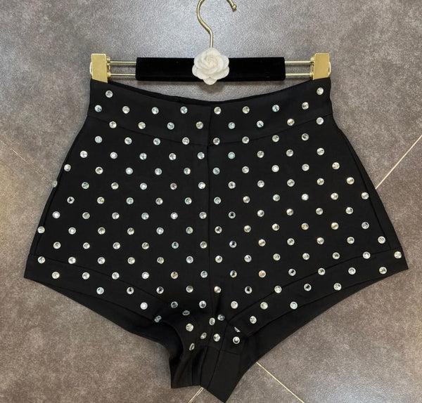 Women Rivet Fashion Mini Shorts