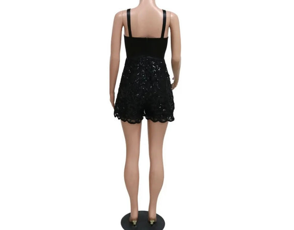 Women Sleeveless Sexy Lace Fashion Romper