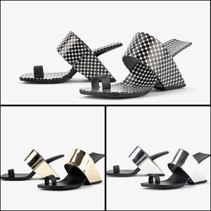 Women Fashion Square Open Toe Sandals