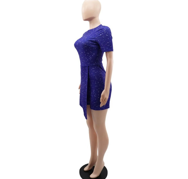 Women Sexy Short Sleeve Wrap Romper