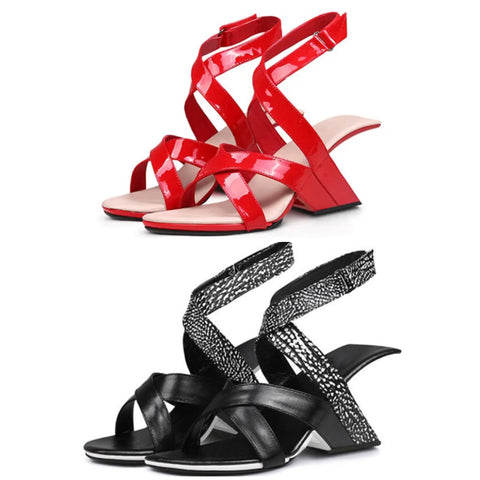 Women Open Toe Criss Cross Fashion Sandals