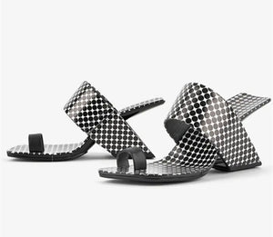 Women Fashion Square Open Toe Sandals