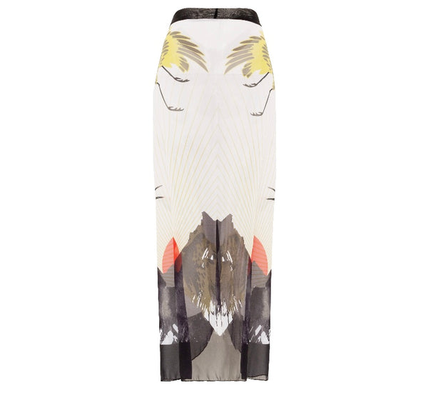 Women Printed Tie Up Fashion Swimsuit Cover Up Set