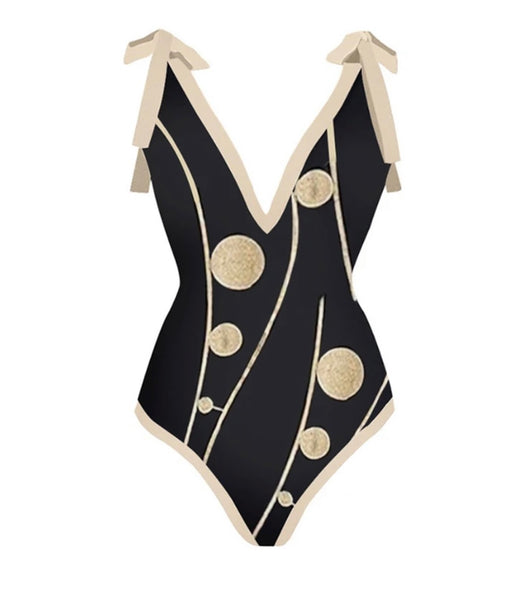 Women Printed Sexy Fashion Tie Up Swimsuit Cover Up Set