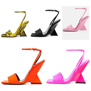 Women Wedge Open Toe Fashion Ankle Strap Sandals