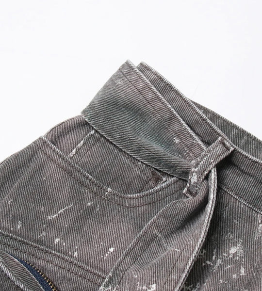 Women Fashion Side Zipper Pocket Camouflage Skirt