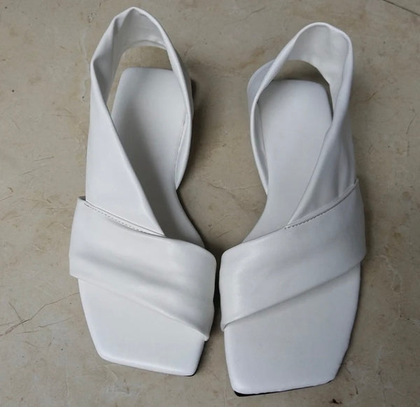 Women Fashion Faux Leather Flat Sandals