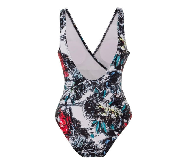 Women Sexy Colorful Print Swimsuit Cover Up Set