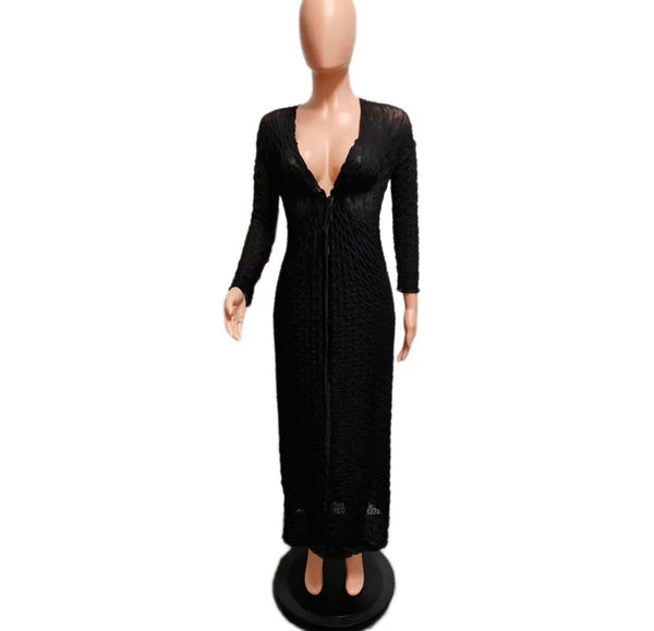 Women Sexy Full Sleeve Asymmetrical Mesh Two Piece Pant Set
