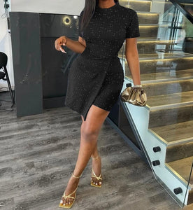 Women Sexy Short Sleeve Wrap Romper