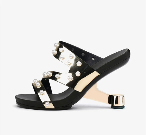 Women Pearl Fashion Open Toe Sandals