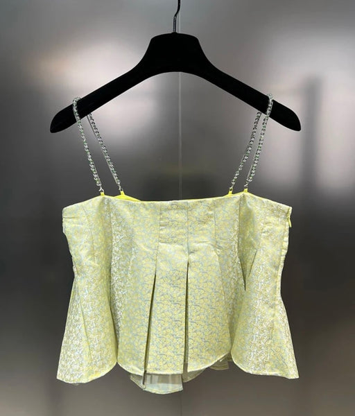 Women Sleeveless Fashion Bow Crop Top