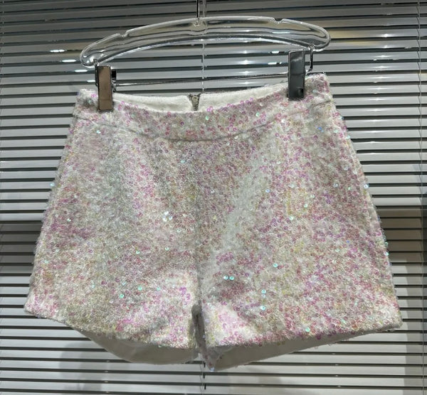 Women Sequins Fashion Mini Shorts