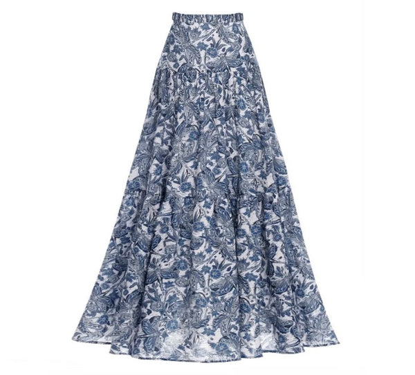 Women Printed Sexy Fashion Swimsuit Skirt Cover Up Set