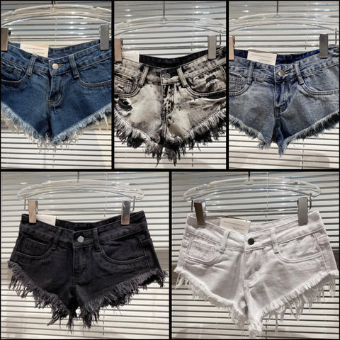 Women Fringe Fashion Denim Mini Shorts