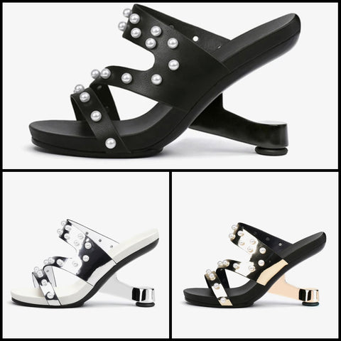 Women Pearl Fashion Open Toe Sandals