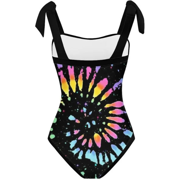 Women Sexy Tie Dye Swimsuit Cover Up Set