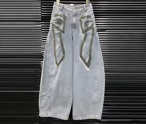 Women Fashion Bow Denim Tie Full Sleeve Two Piece Pant Set