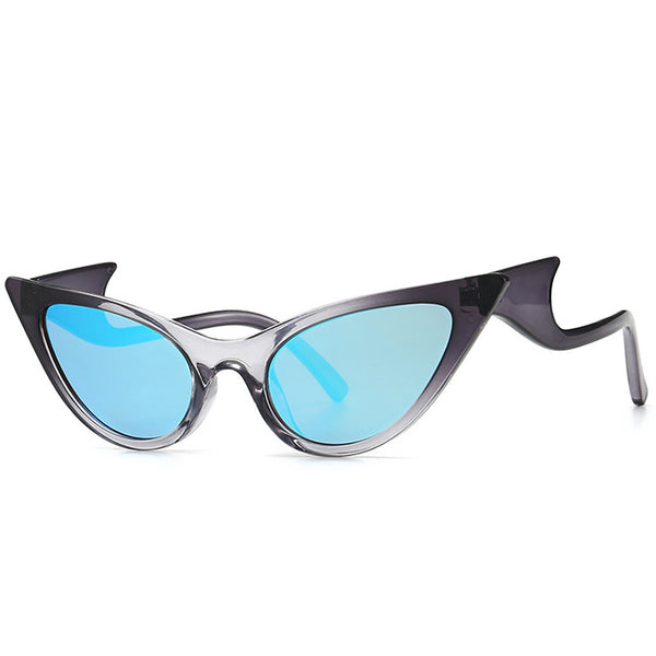 Women Fashion Color Lens Cat Eye Sunglasses