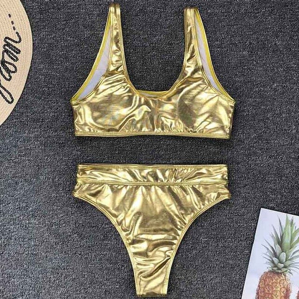 Women Fashion Silver/Gold Swimsuit Or Bikini