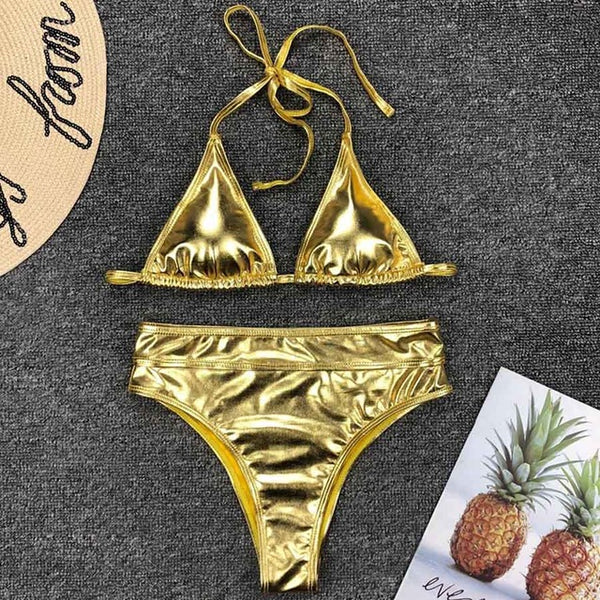 Women Fashion Silver/Gold Swimsuit Or Bikini