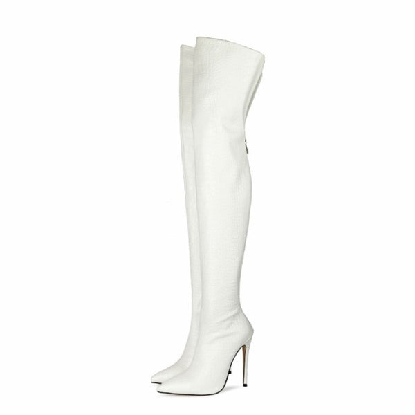 Women Over The Knee High Heel Fashion Pointed Toe Boots