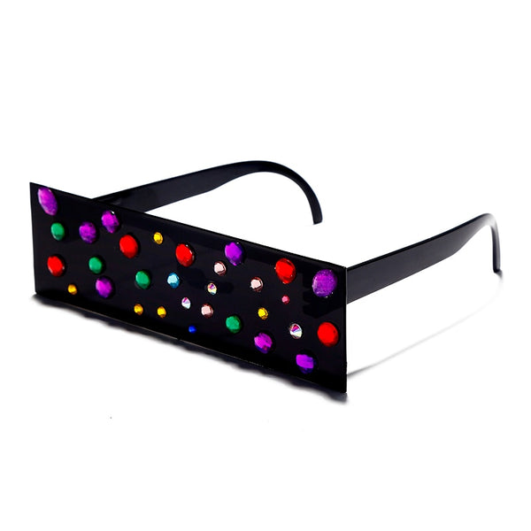 Women Fashion Oversized Colorful Dot Sunglasses