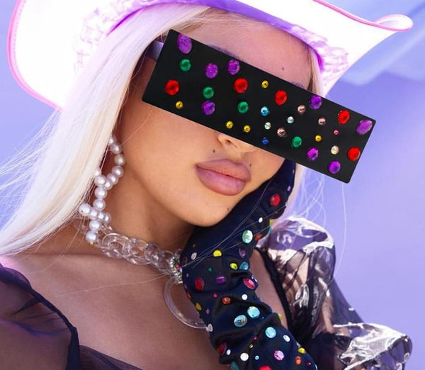 Women Fashion Oversized Colorful Dot Sunglasses
