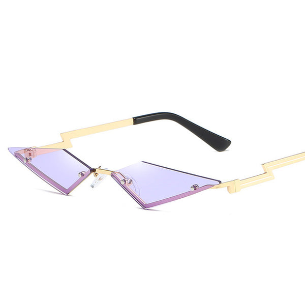 Women Color Mirror Lens Cat Eye Fashion Sunglasses