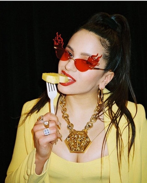 Fashion Flame Cat Eye Color Sunglasses