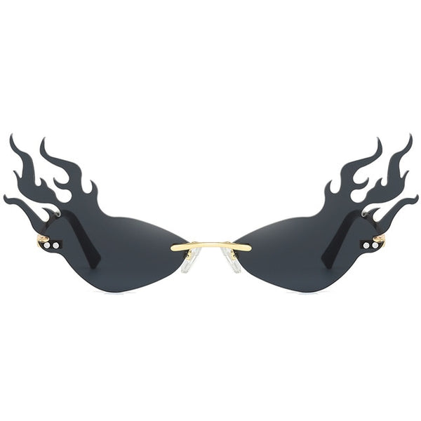Fashion Flame Cat Eye Color Sunglasses