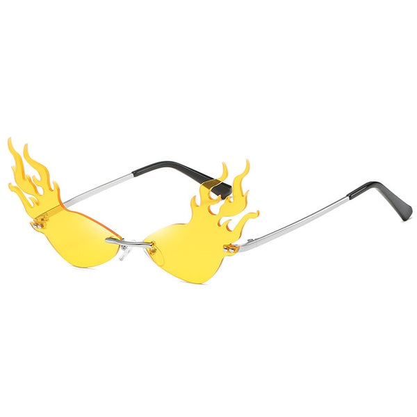 Fashion Flame Cat Eye Color Sunglasses