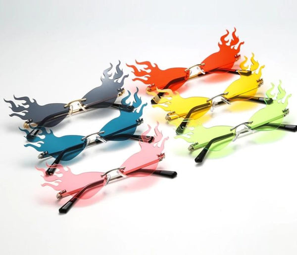 Fashion Flame Cat Eye Color Sunglasses