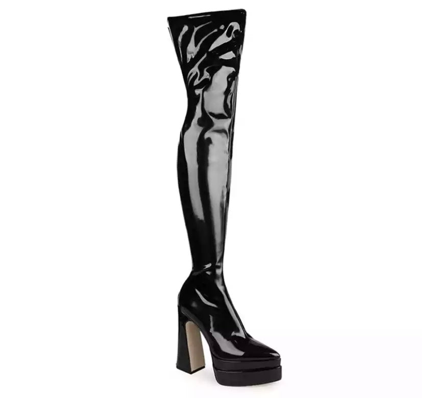 Women Over The Knee Platform PU Boots