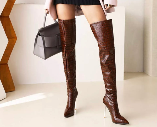 Women Over The Knee High Heel Fashion Boots