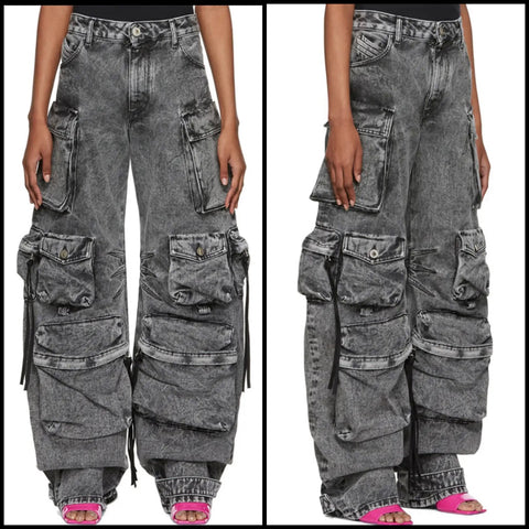 Women Pocket Fashion Denim Pants