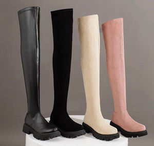 Women Over The Knee Flat Fashion Boots