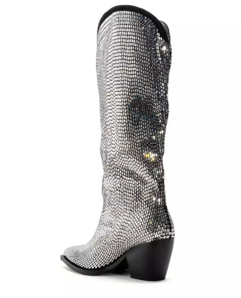 Women Fashion Bling Western Knee High Boots