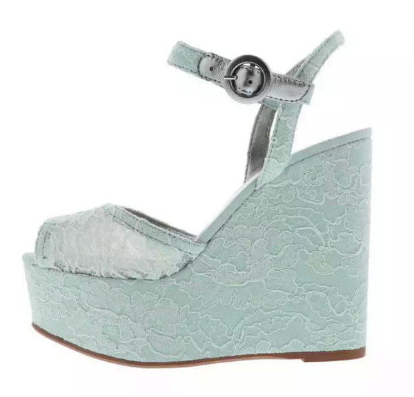 Women Lace Platform Ankle Strap Sandals