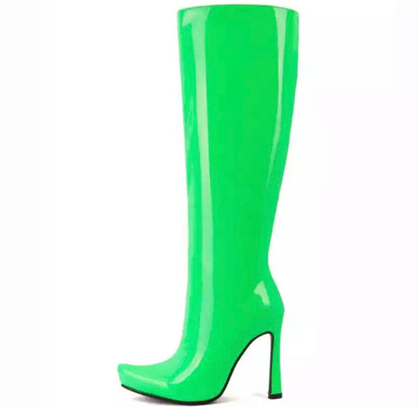 Women Patent Leather/Matte Fashion Knee High Boots